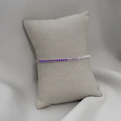 PULSEIRA RIVIERA DEGRADÊ LILÁS 2MM
