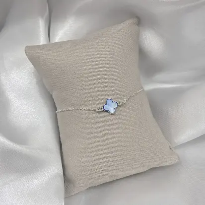 PULSEIRA VAN CLEEF AZUL ZIRCONIA PONTA