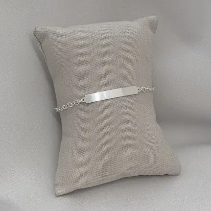 PULSEIRA ELO CIRCULO PLAQUINHA