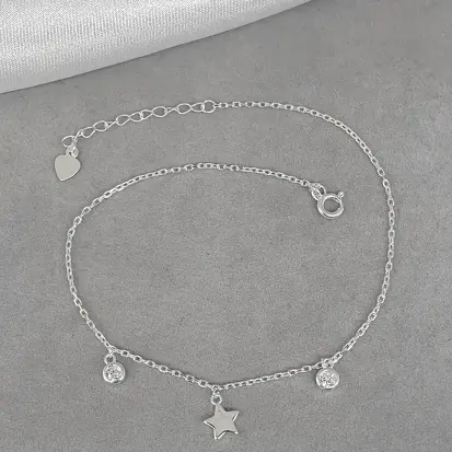TORNOZELEIRA ESTRELA 2 ZIRCONIAS